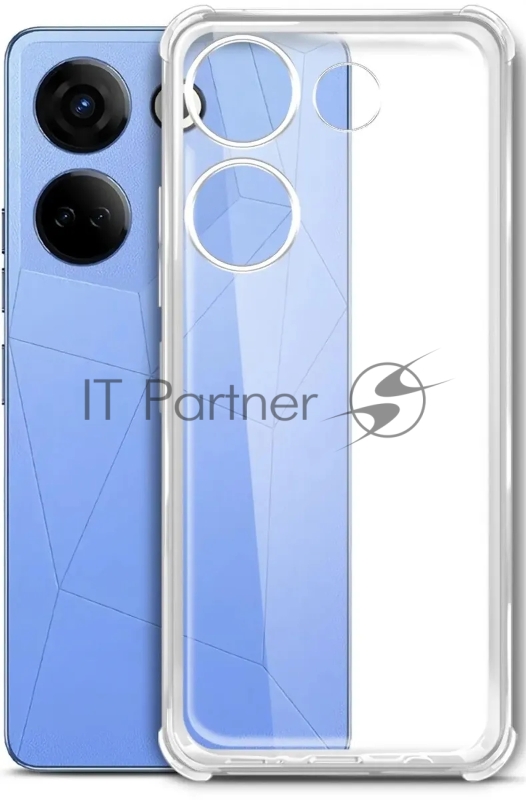 Чехол (клип-кейс) BoraSCO для Tecno Camon 20/20 Pro (4G) 72319 прозрачный