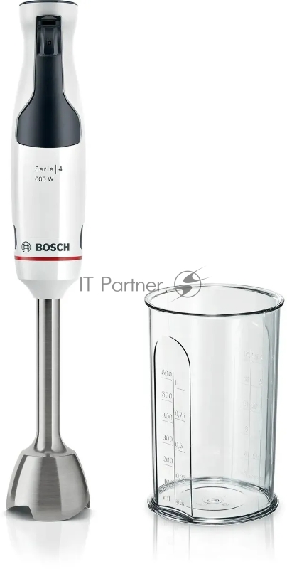 Блендер погружной Bosch MSM4W210 белый, 600 Вт, плавная регулировка