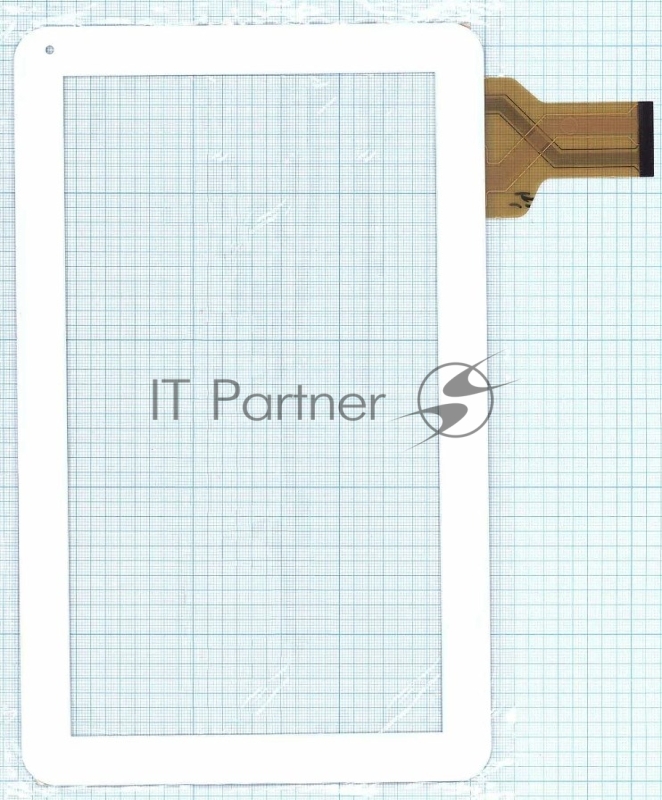 Сенсорное стекло (тачскрин) XC-PG1010-005FPC (257x159мм), белое