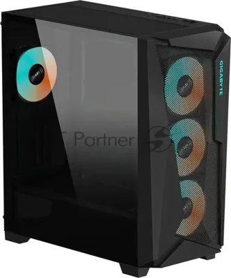 Компьютерный корпус Gigabyte C301G черный без БП ATX 4x120мм 4x140мм 2xUSB 3.0 audio bott PSU