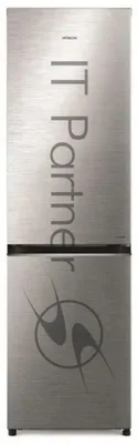 Холодильник Hitachi R-B410PUC6 BSL серебристый бриллиант двухкамерный 215/105л морозилка сверху, No Frost