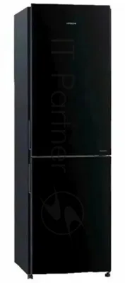 Холодильник Hitachi R-BG410PUC6 GbK черный двухкамерный 215/105л морозилка снизу, No Frost