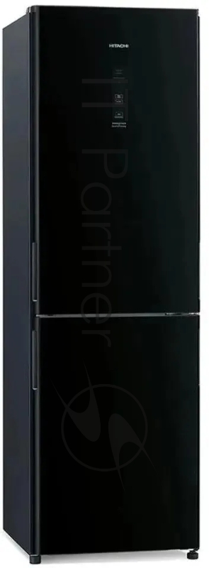 Холодильник Hitachi R-BG410PUC6X GBK черный двухкамерный 215/105л морозилка снизу, No Frost