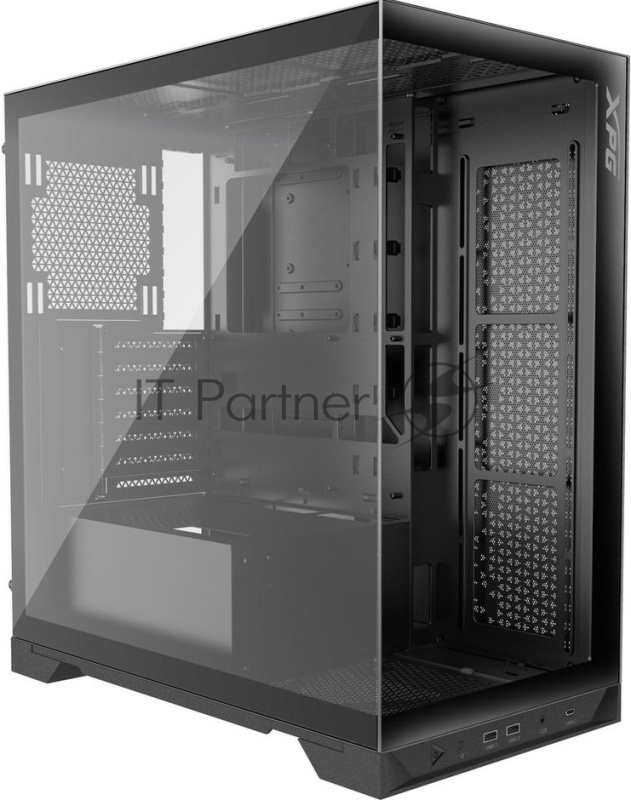Компьютерный корпус XPG INVADER X черный (INVADERXMTWOF-BKCWW) Mid-Tower, Micro-ATX, Mini-ITX, Standard-ATX, USB 3.2 Gen2 Type-A, USB 3.2 Gen2 Type-C