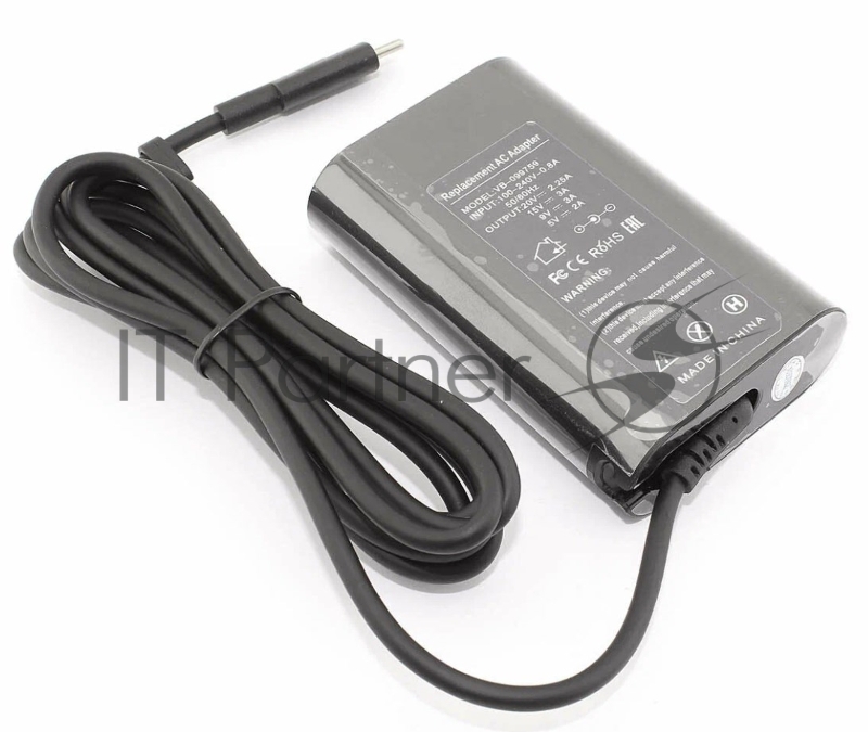 Блок питания (сетевой адаптер) для ноутбуков Dell 5V/20V-2/2.25A, 45W Type-C OEM