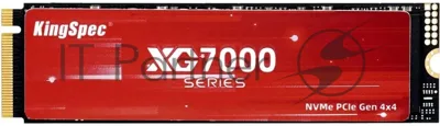 Накопитель SSD KingSpec XG7000, 1Tb, PCIe 4.0 x4, M.2 2280, NVMe, R/W 7400/6600
