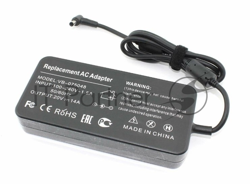 Блок питания (сетевой адаптер) для ноутбуков Asus 20V 14A 6,0*3,7mm 280W, OEM