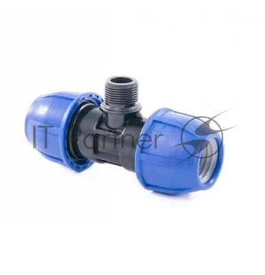 Тройник компрессионный PN16 d20 для ПЭ труб RTP 14698