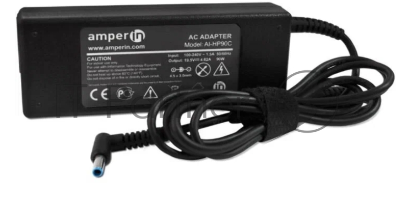 Блок питания (сетевой адаптер) Amperin AI-HP90C для ноутбуков HP 19.5V 4.62A 4.5x3.0мм 90W