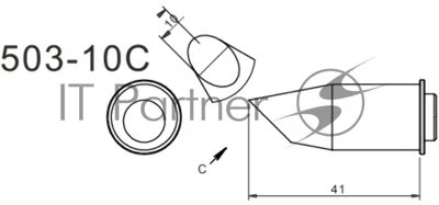 Жало для паяльника Quick Quick 503-10C