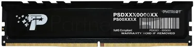 Оперативная память Patriot Signature Premium, DDR5, 16Gb (1x16 GB), 5600 MHz, CL46, DIMM, радиатор, черный