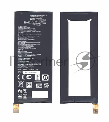 Аккумуляторная батарея BL-T22 для LG Class, H650, Zero 2000mAh/7.60Wh 3,8V
