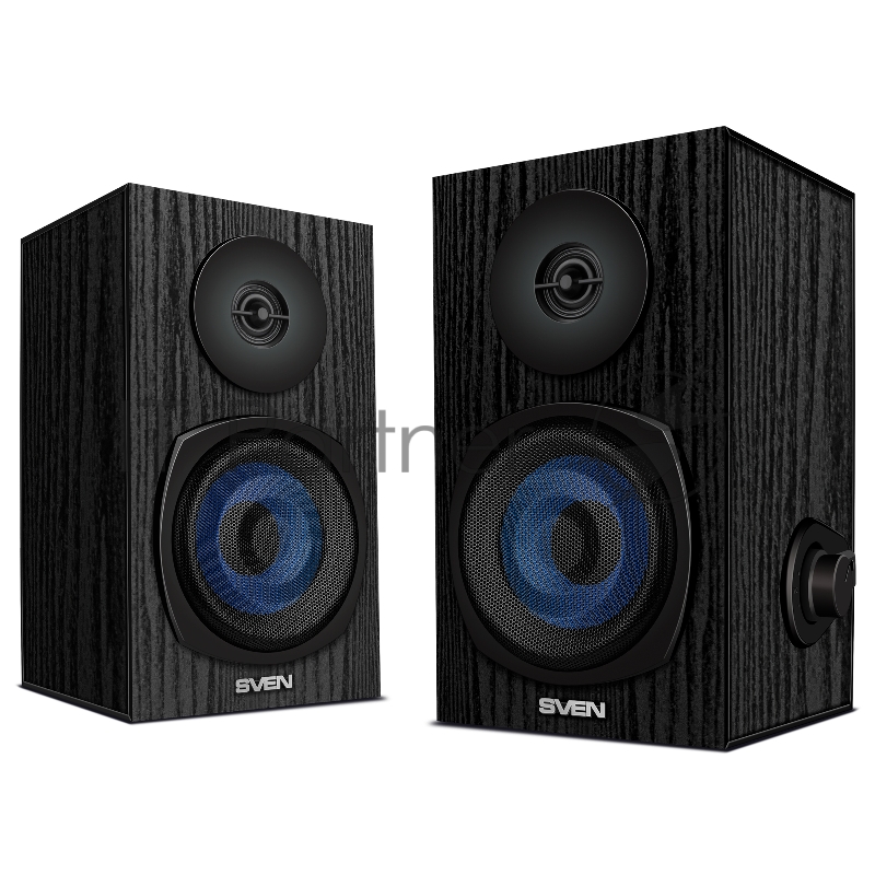 Акустическая система 2.0 SVEN SPS-576 черные (2x4W, Bluetooth, дерево)
