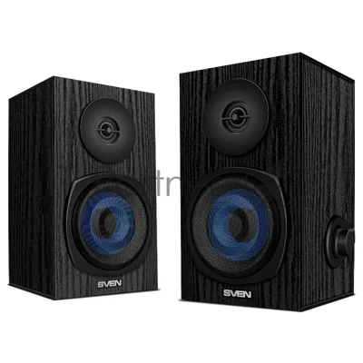 Акустическая система 2.0 SVEN SPS-576 черные (2x4W, Bluetooth, дерево)