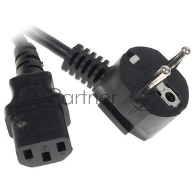 Кабель питания Cablexpert Schuko-C13, 3х0.5мм2, 6А, с заземлением, 1.8м, черный, без инд.уп., 500 шт [PC-186-1-2]
