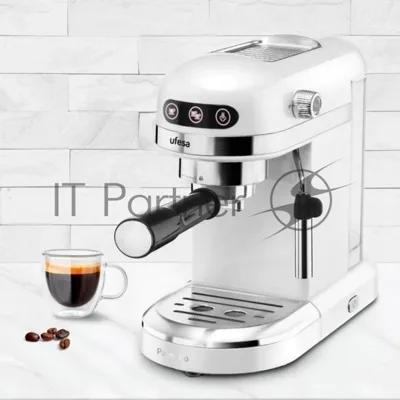 Кофеварка рожковая Ufesa PALERMO WHITE белый, исп. кофе - молотый, 1.5 л, 1350 Вт, 20 бар
