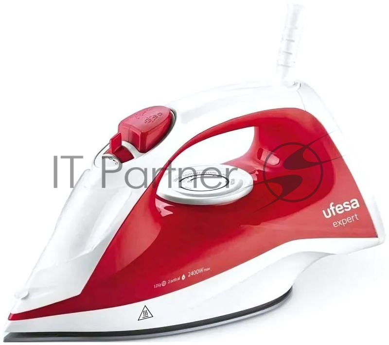 Утюг Ufesa PV1100C EXPERT красный/белый, 2400 Вт, 35 г/мин, 125 г/мин, 280 мл