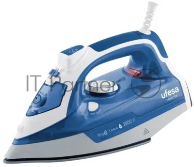 Утюг Ufesa PV3280 SELECTA синий/белый, 2800 Вт, 30 г/мин, 180 г/мин, 330 мл