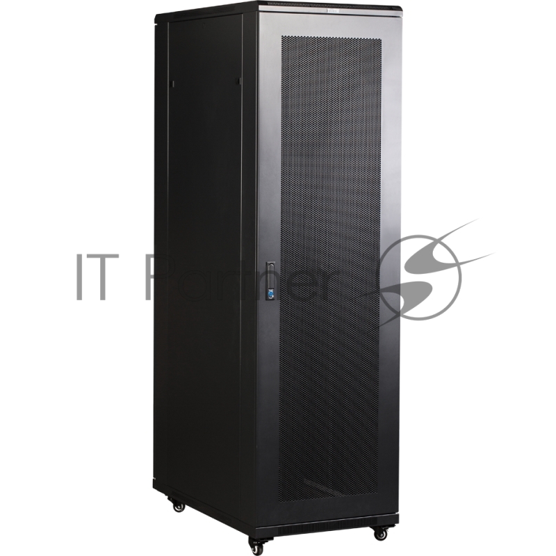 Шкаф 19" Business, 42U 800x1200, черный, передняя дв. перфорир., задняя дв. распашная перфорир.