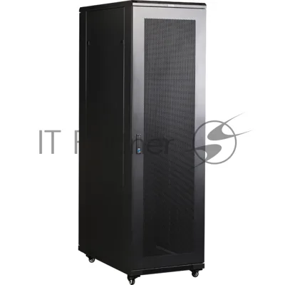 Шкаф 19" Business, 42U 800x1200, черный, передняя дв. перфорир., задняя дв. распашная перфорир.