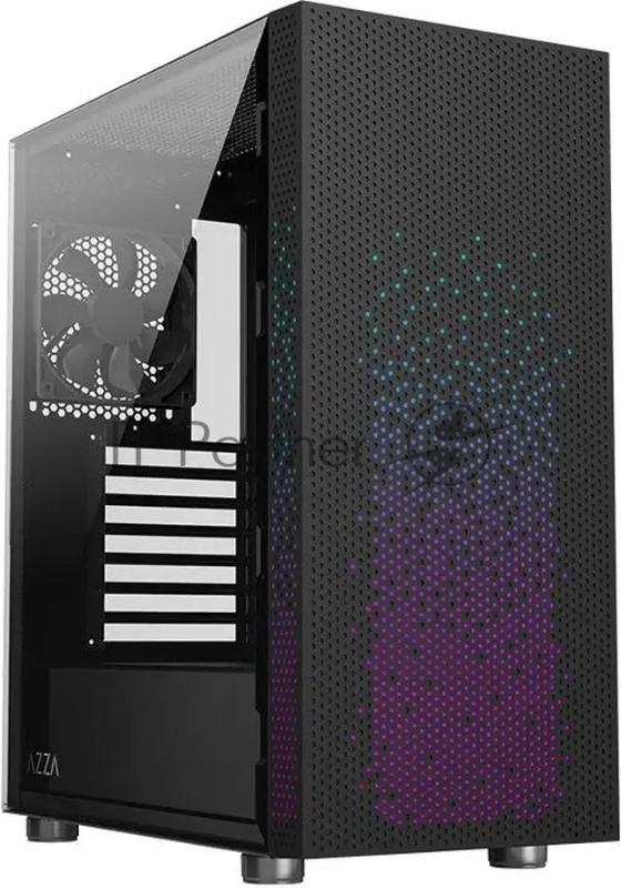 Компьютерный корпус Azza Celesta F черный без БП ATX 5x120мм 5x140мм 2xUSB 2.0 1xUSB 3.0 audio bott PSU