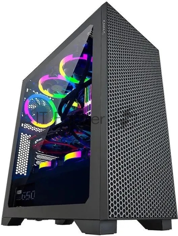 Компьютерный корпус Azza Hive черный без БП ATX 8x120мм 5x140мм 2xUSB 2.0 1xUSB 3.0 audio bott PSU