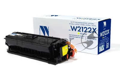 Картридж лазерный NVPrint совместимый NV-W2122X Yellow для HP Color LaserJet M555X/M555dn/M554dn/M578z/M578f/M578dn/M578c (10000k)