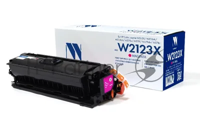 Картридж лазерный NVPrint совместимый NV-W2123X Magenta для HP Color LaserJet M555X/M555dn/M554dn/M578z/M578f/M578dn/M578c (10000k)