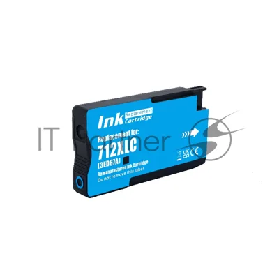 Картридж струйный NVPrint 712 (NV-3ED67A) Cyan для HP DJ T210/T630 (29 мл)