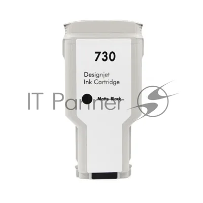 Картридж струйный NVPrint 730 (NV-P2V71A) Matte Black для HP DesignJet T1700, T1600, T2600 (300 мл)