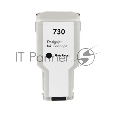 Картридж струйный NVPrint 730 (NV-P2V73A) Photo Black для HP DesignJet T1700, T1600, T2600 (300 мл)