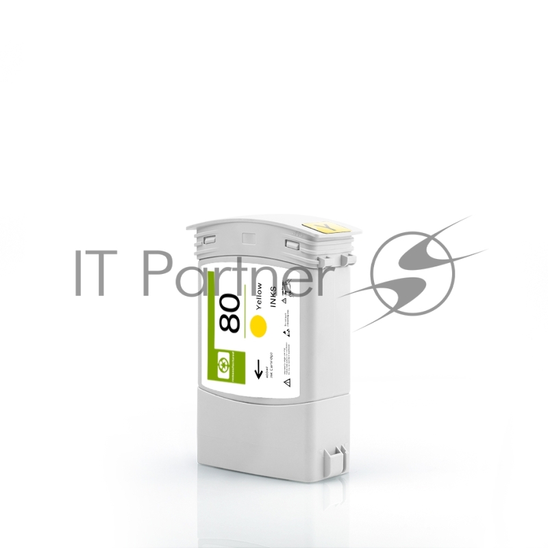 Картридж струйный NVPrint 80 (NV-C4848A) Yellow для HP DesignJet 1050c, 1055см (400 мл)