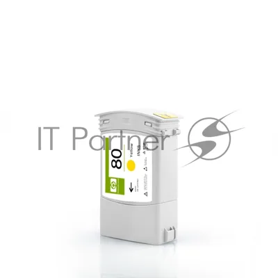 Картридж струйный NVPrint 80 (NV-C4848A) Yellow для HP DesignJet 1050c, 1055см (400 мл)