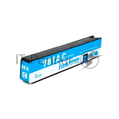 Картридж струйный NVPrint 981A (NV-J3M68A) Cyan для HP PageWide 556/586 (100 мл)