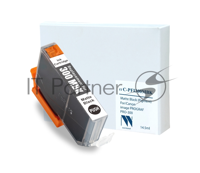 Картридж струйный NVPrint C-PFI300 MBK для Canon imagePROGRAF PRO-300