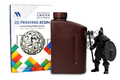 Фотополимерная смола NVPrint Standard Resin черный для 3D печати; 1 кг/бут