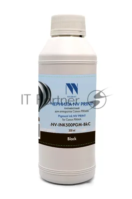 Чернила NVPrint пигментные NV-INK500PGM-BkC для аппаратов Canon PIXMA G5040, G6040, G2040, G7040, G1420, G2420, G3420, G2460, G3460, G3400, G4400, G2400, G1400, G3410, G4410, G2410, G1410, G3411, G1411, G1416; MAXIFY GX6040, GX7040 (500мл) черный