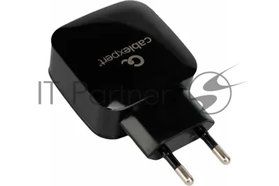 Сетевое зарядное устройство Cablexpert MP3A-PC-41, 18Вт, 3А, быстрая зарядка QC3.0, 1 порт USB, черный, пакет