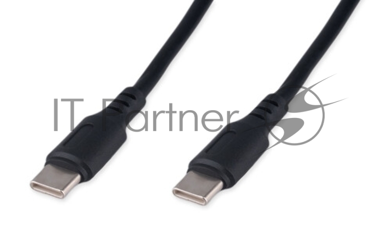 Кабель USB2.0 Cablexpert CCB-USB2-CMCMO1-2MB, TypeC/TypeC, Classic 0.1, 3A, 60W, PD/QC3.0, медь, 2м, черный, коробка
