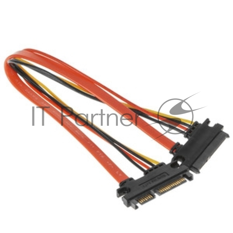 Кабель-удлинитель SATA Cablexpert CC-SATAMF-715-30CM, Sata 7+15pin, 30 см, пакет