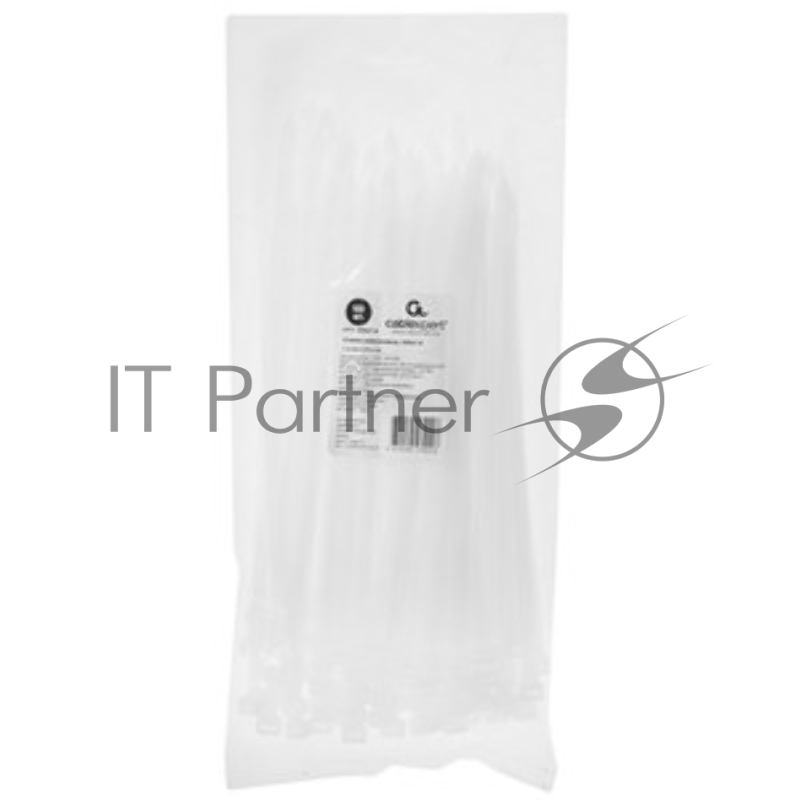 Стяжки Cablexpert NYT-250x7.6 пластиковые 250 мм х 7.6 мм, белые (100 шт.)