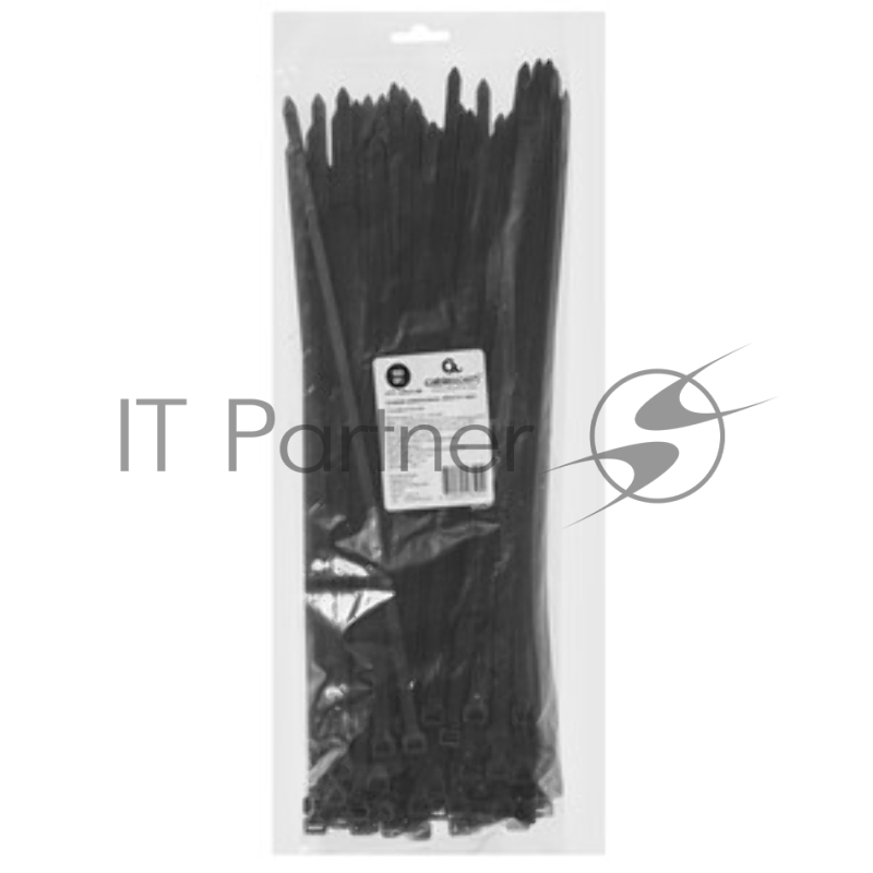 Стяжки Cablexpert NYT-350x7.6B пластиковые 350 мм х 7.6 мм, черные (100 шт.)