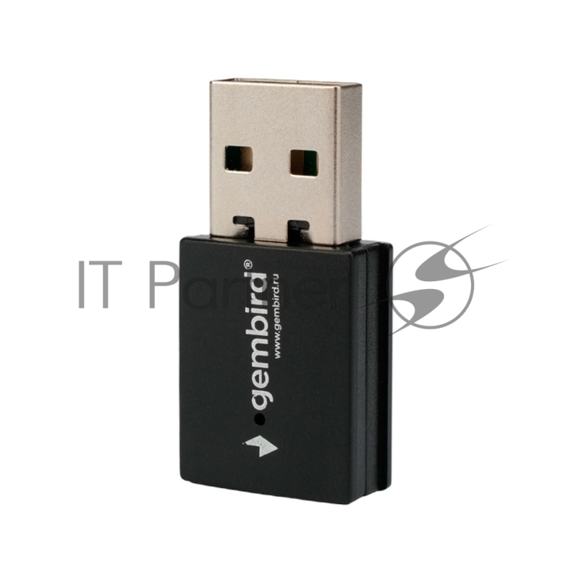 Сетевой адаптер Wi-Fi+Bluetooth Gembird WNP-UA-018 двухдиапазонный мини, 600 Мбит, USB, 802.11b/a/g/n/ac