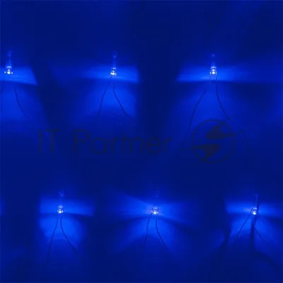Гирлянда светод. Funray Cетка ML-144B, 1.0*1.5м, 144LED, синий, IP20, прозрачный шнур 1,5м, контр,