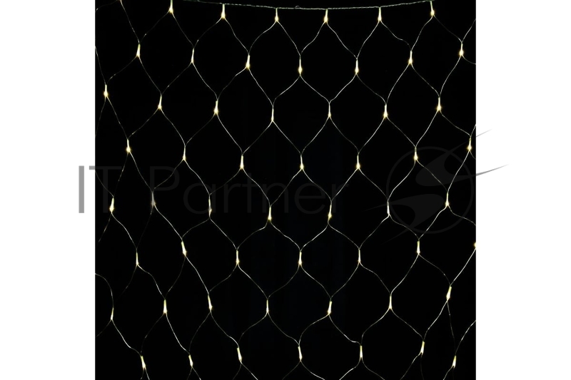 Гирлянда светод. Funray Cетка ML-144WW, 1.0x1.5м, 144LED, тепл.белый, IP20, прозр.шнур 1,5м,контр