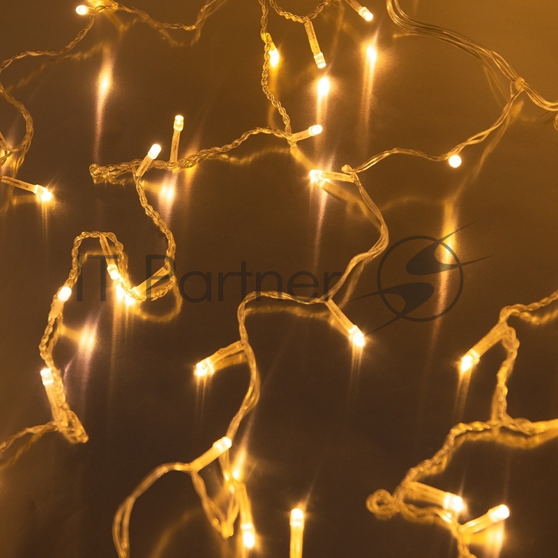Гирлянда светод. Funray Занавес CL-200WW, 2,1x1,5м, 200LED,тепл.белый, прозрачный шн. 1,5м,220в, IP20