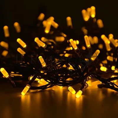 Гирлянда светод. Funray Лучики, SE-BEAM-110Y, 10М, 100LED, желтый, темно-зел. шн. 0,7м, контр.