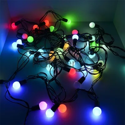 Гирлянда светод. Funray Шарики матовые BL-550M, 40 LED, 5м, мульти (7цв.),черный шнур,