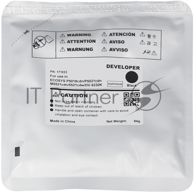 Девелопер CET для Kyocera ECOSYS P5018cdn черный, 94г
