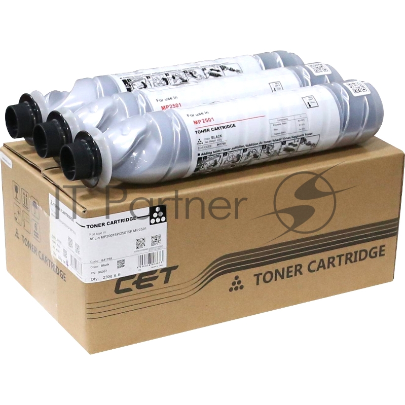 Картридж лазерный (SD6) 841769 для Ricoh Aficio MP1813L/MP2001L/MP2501L/MP2001SP/MP2501SP/MP2013L CET, 230г, 9000 стр., CET6367